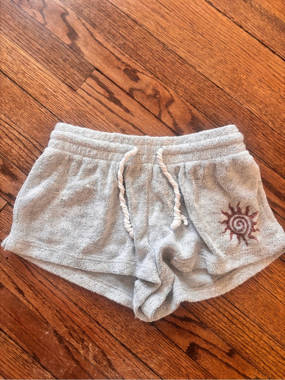 Urban Outfitters out from under Light Gray Terry Drawstring Shorts
